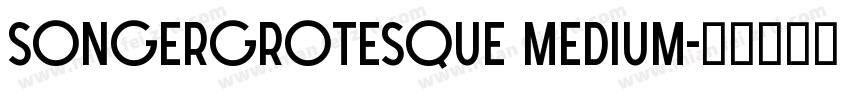 SONGERGrotesque Medium字体转换